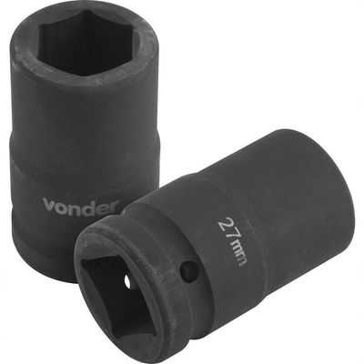 Soquete Sextavado Impacto Encaixe 1 27mm Fosfatizado Vonder