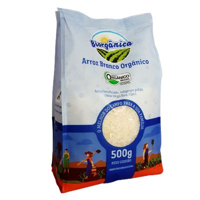 Arroz Agulhinha Branco Orgânico Biorgânica 500g