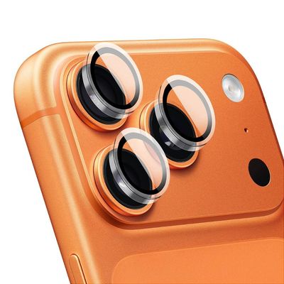 Protetor de Lente para iPhone 17 Pro Max - Survivor - Transparente com molde aplicador - Frame para câmera - Gshield