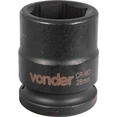 Soquete Sextavado De Impacto Encaixe 3-4" 28mm Vonder