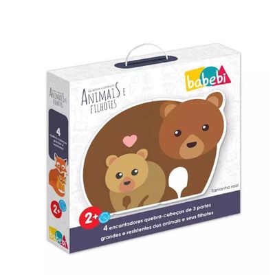 Quebra Cabeça Baby - Animais E Filhotes - 6021 - Babebi