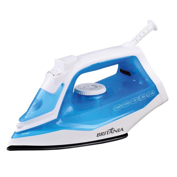 Ferro de Passar Roupa a Vapor Britânia BFV202AZ Azul - 220V Ferro de Passar Roupa a Vapor Britânia BFV202AZ Azul - 220V