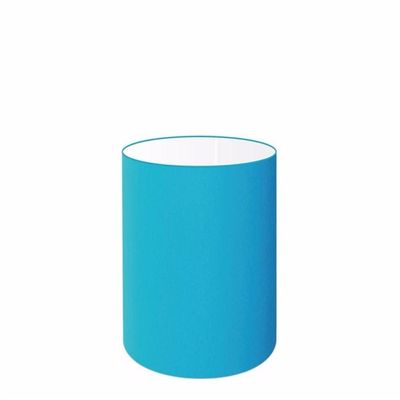 Cúpula Abajur Cilíndrica Cp-7006 ø18x25cm Azul Turquesa