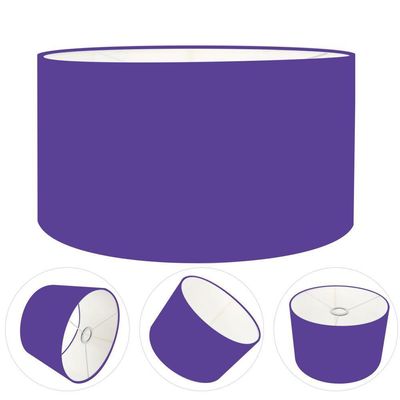 Cúpula Abajur Cilíndrica Cp-7025 ø50x30cm Roxo