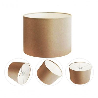 Cúpula Abajur E Luminária Cilíndrica Vivare Cp-7015 ø35x25cm - Bocal Nacional Palha