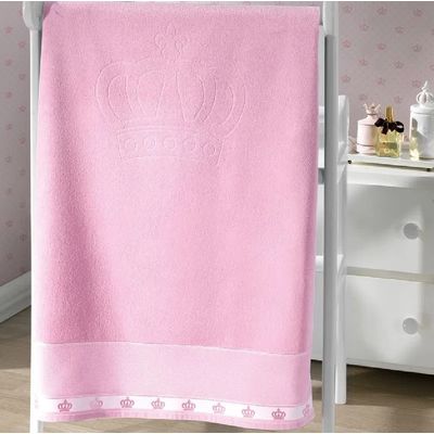 Toalha Banho Velour Para Bordar Baby Classic 70x115cm Dohler Branco