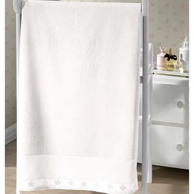 Toalha Banho Velour Para Bordar Baby Classic 70x115cm Dohler Branco