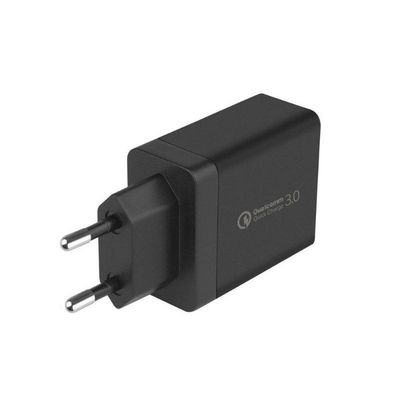 Presente Dia dos Pais - Carregador Turbo Triplo até 18W - Preto - Gshield - O 2º PELA METADE DO PREÇO