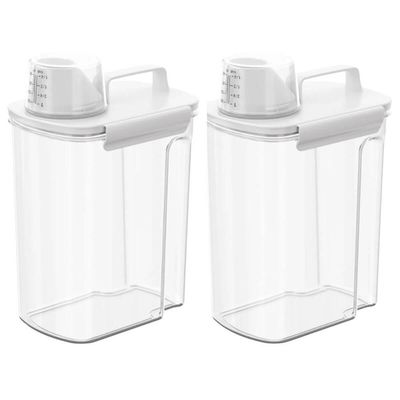 Kit 2 Dispensers Medidor New Retro 3,9l Porta Sabão Amaciant