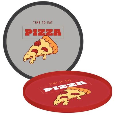 Jogo 6 Pratos para Pizza Tramontina 20cm Mesa Posta Poliprop