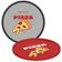 Jogo 6 Pratos para Pizza Tramontina 20cm Mesa Posta Poliprop