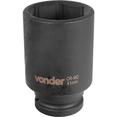 Soquete Sextavado Impacto Longo 3-4 41mm Aço Cromo Vonder