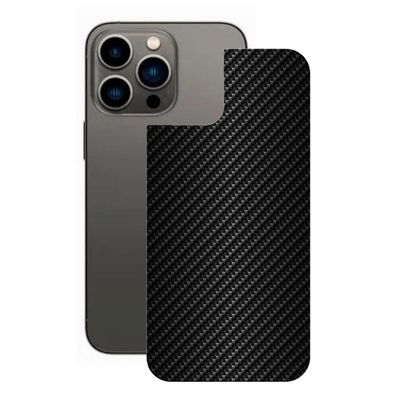 Película iPhone 13ProMax-Traseira FibraCarbono Preta-Gshield