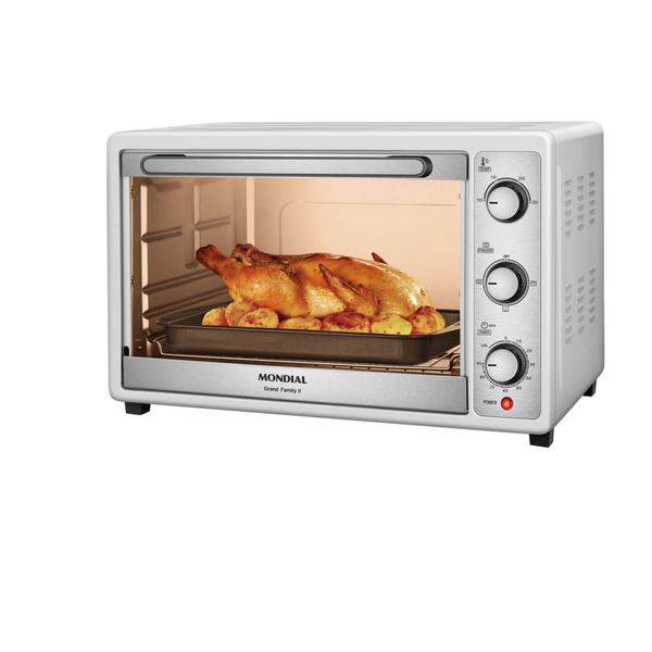 Forno Elétrico 52L Grand Family II Mondial Branco e Inox - FR-52-W 127V