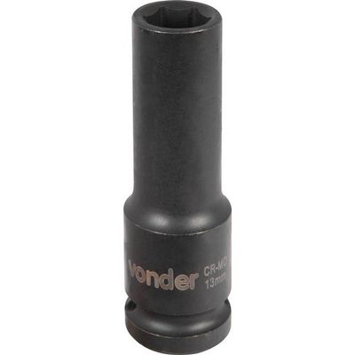 Soquete Sext Impacto Longo Enc 1-2" 13mm Aço Cromo Vonder