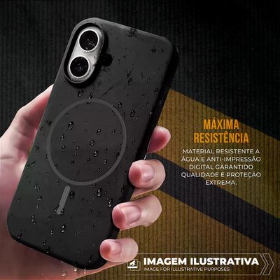Capa para iPhone 17 Pro - Silicon Liquid Magsafe - Preta - Gshield
