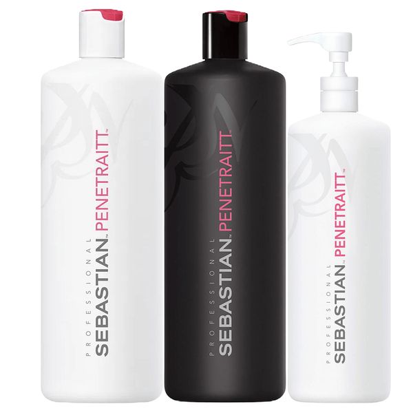 Sebastian Penetraitt Shampoo 1000ml, Condicionador 1000ml e Máscara 500ml Sebastian Penetraitt Shampoo 1000ml, Condicionador 1000ml e Máscara 500ml