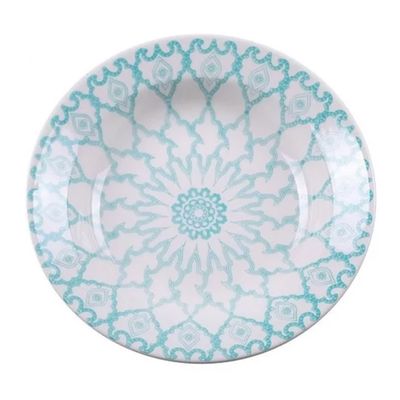 Prato de Sobremesa Cerâmica Estampa Donna Mandala 18cm 6un - Biona 091080