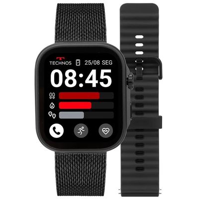 Smartwatch Technos Connect Max Call Preto - Tmaxcaa/9p