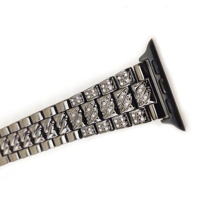 Pulseira Smartwatch Kit 2 Pulseiras Luxo Pedra Strass Aço