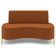 Sofá 2 Lugares 160cm Pés Aço Dourado Tamar Veludo Terracota Z08 - Mpozenato