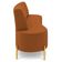 Sofá 2 Lugares 160cm Pés Aço Dourado Tamar Veludo Terracota Z08 - Mpozenato