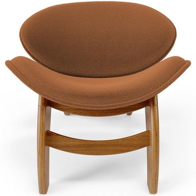 Kit 4 Poltronas Decorativa Orgânica Sala Living Kadosh L02 Bouclê Terracota - Lyam Decor