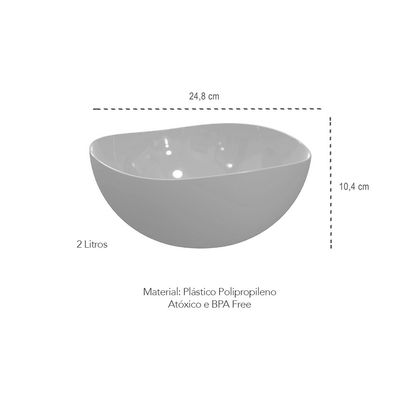Jogo de Sobremesa Preto Tigela Bowl Saladeira Pote 7un