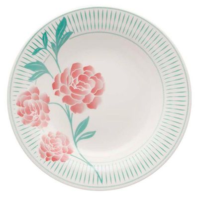 Prato Fundo de Cerâmica 22 cm Estampa Donna Bloom 6 Unidades - Biona 102490