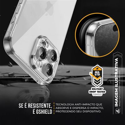 Kit Capa Crystal Slim para Iphone 16 + Ventosa VERDE Gshield