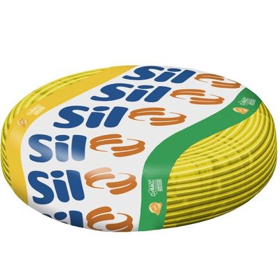 Cabo Flexsil 750 Volts 1,5mm Amarelo Com 100 Metros - 3.017 Am - Sil Cabo Flexivel Amarelo 750v 1,50mm 100m Sil