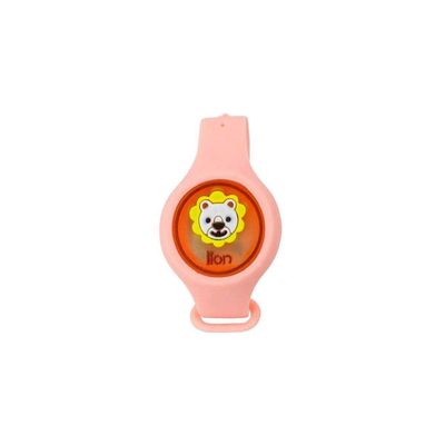 Pulseira Relogio Infantil Anti Mosquito Repelente Figurinhas Rosa