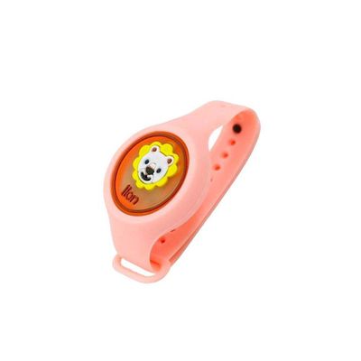 Pulseira Relogio Infantil Anti Mosquito Repelente Figurinhas Rosa