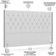 Cabeceira Cama Box Queen 160cm Estofada Frizza P05 Linho Cinza Claro - Lyam Decor
