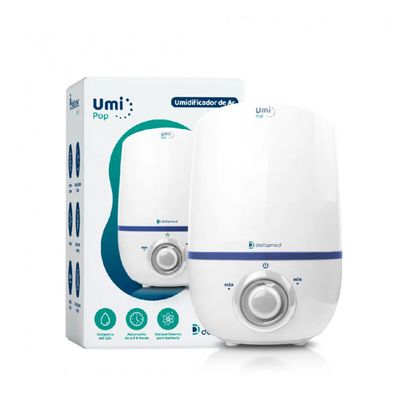 Umidificador de Ar Ultrassônico 2,3 Litros Umi Pop Dellamed Branco / Bivolt