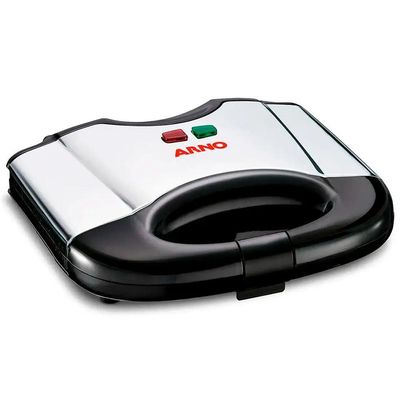 Sanduicheira Antiaderente Arno 700w Compacta Sacs Preto/inox 110V