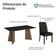 Conjunto Sala De Jantar Tampo De Madeira 4 Cadeiras Rustic/preto/oxford Tulum Madesa