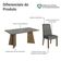 Conjunto Sala De Jantar Tampo De Vidro 6 Cadeiras Rustic/cinza/silver Madrid Madesa