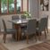 Conjunto Sala De Jantar Tampo De Vidro 6 Cadeiras Rustic/cinza/silver Sintra Madesa