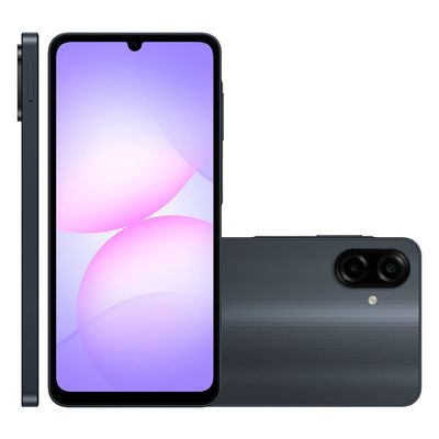 Smartphone A07 128 GB Câmera 50 MP + 2 MP 4G Preto A075M Samsung Preto