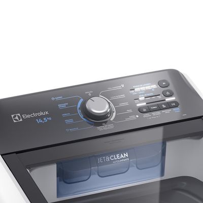 Máquina de Lavar 14,5 kg JeteClean com Cesto Inox LEE15 Electrolux Branco / 220V