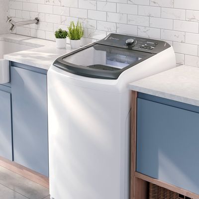 Máquina de Lavar 14,5 kg JeteClean com Cesto Inox LEE15 Electrolux Branco / 220V