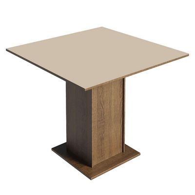 Conjunto Sala De Jantar Tampo De Madeira 4 Cadeiras Rustic/crema/imperial Cannes Madesa