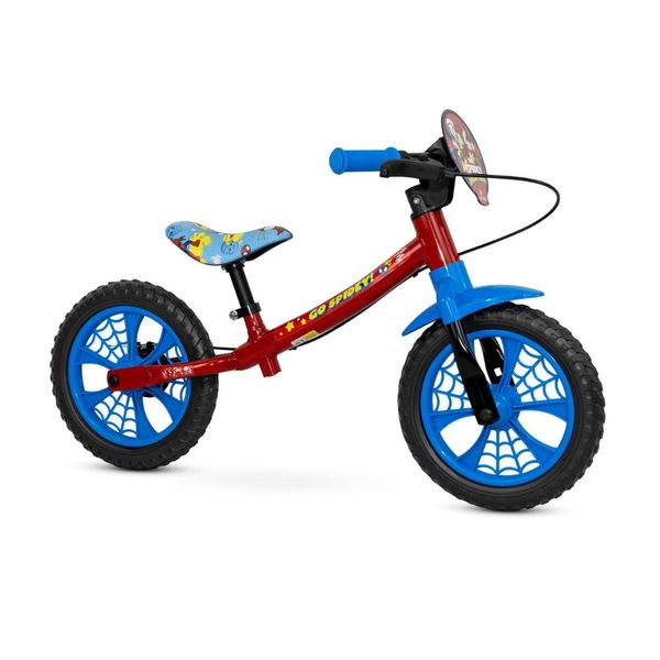 Bicicleta Equilíbrio Balance Sem Pedal Aro 12 Spider Man Nathor Bicicleta Equilíbrio Balance Sem Pedal Aro 12 Spider Man Nathor