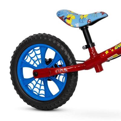 Bicicleta Equilíbrio Balance Sem Pedal Aro 12 Spider Man Nathor