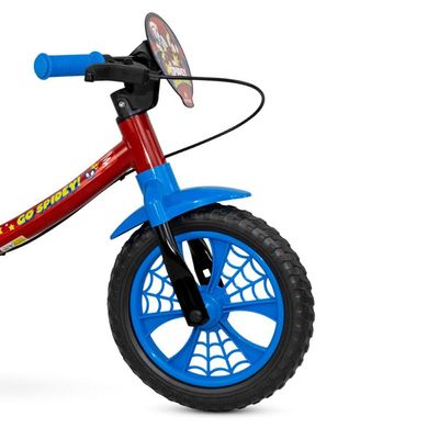 Bicicleta Equilíbrio Balance Sem Pedal Aro 12 Spider Man Nathor