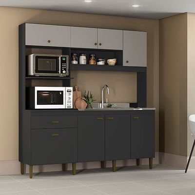 Cozinha Compacta New Donna Casamia Grafite
