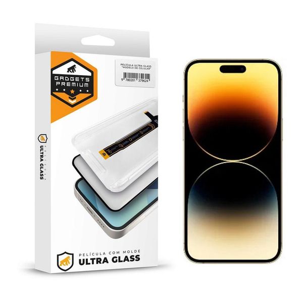 Película para iPhone 14 Pro Max - Ultra Glass - Preta - Gshield Película para iPhone 14 Pro Max - Ultra Glass - Preta - Gshield