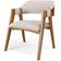 Cadeira Para Sala de Jantar e Estar Living Estofada Suran L02 Linho Cru - Lyam