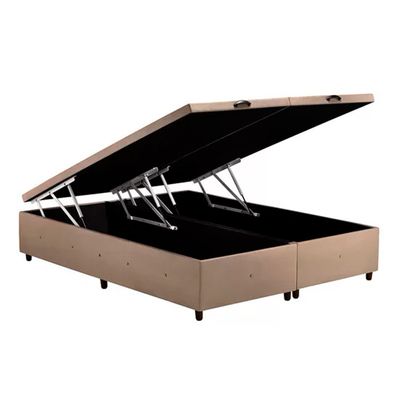 Base para Cama Box Casal Queen com Baú S. Design para Colchão de 158 cm - 1600 Marrom